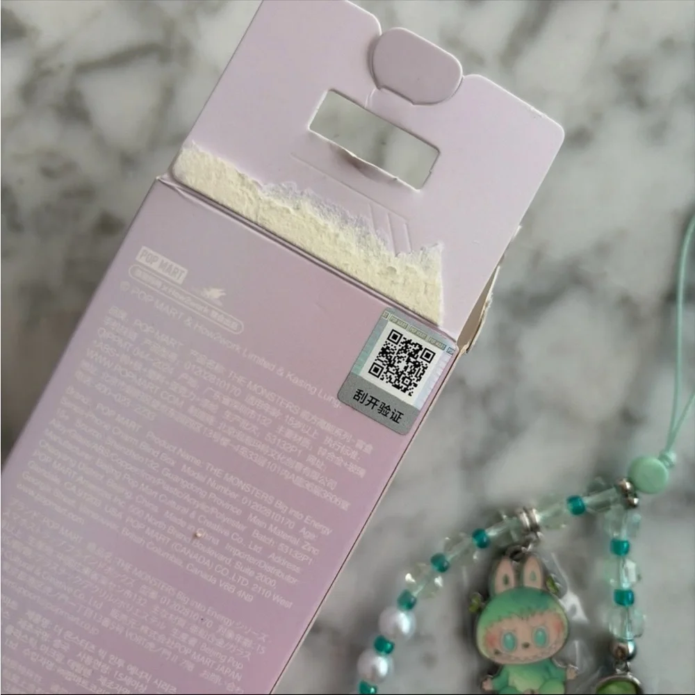 Big Into Energy labubu phone charm - Serenity - Pop Mart